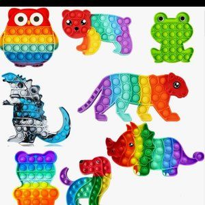 Rainbow Style Pop Sound Fidget Toy For Kids- Assorted